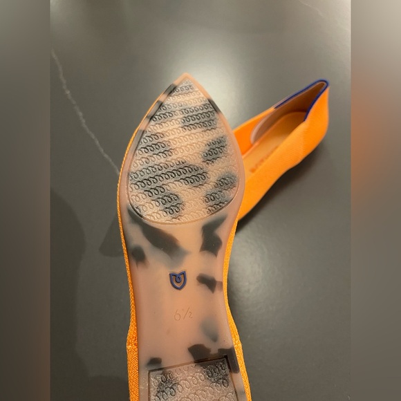 NEW ROTHY’S The Point II In Tangerine Size 6.5 - Picture 9 of 10